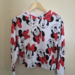 Disney White and Black Minnie Mouse Hoodie